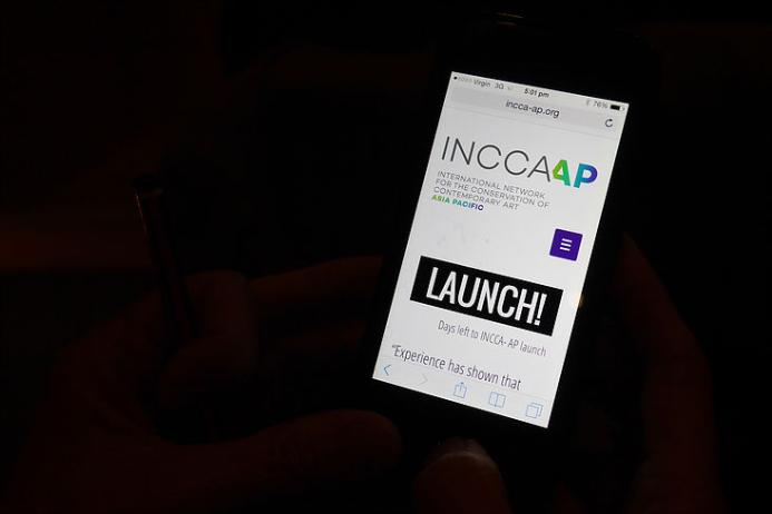 image of phone screen showing INCCA-AP logo
