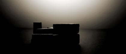 Gladys Triana, "Stillness XVIII," 2007, Photograph, Series of 20, each 24″ x 36″ Photo of a dramatically lit stack of blocks
