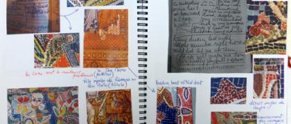 Mirka Mora, artist workbook’s pages